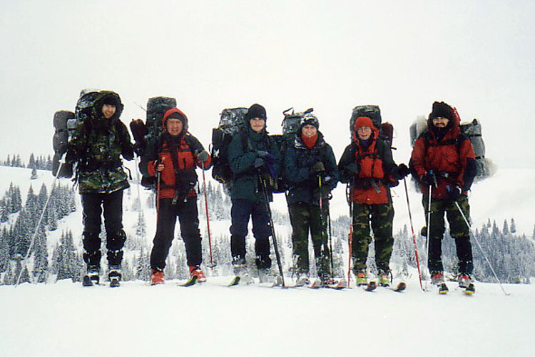 Archiwalia - Wycieczka narciarska w Góry Ciuk